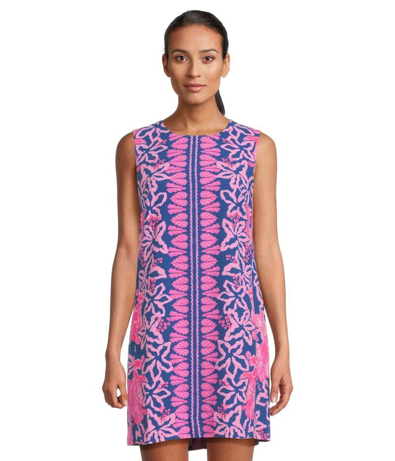 リリーピュリッツァー レディース トップス ワンピース Lilly Pulitzer Edita Shift Starlight Navy OnceFloral Engineered ネイビー