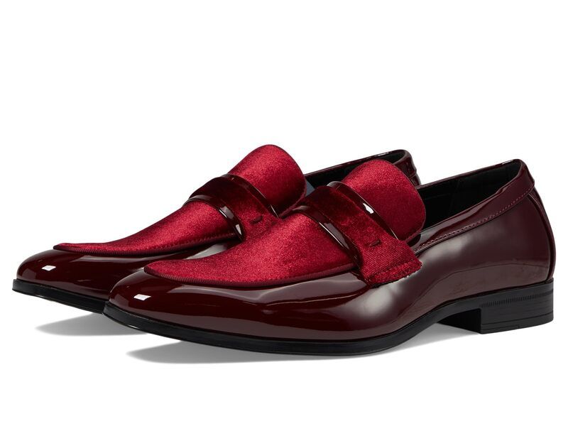 ステイシーアダムス メンズ シューズ オックスフォード Stacy Adams Spratley Saddle SlipOn Burgundy バーガンディ