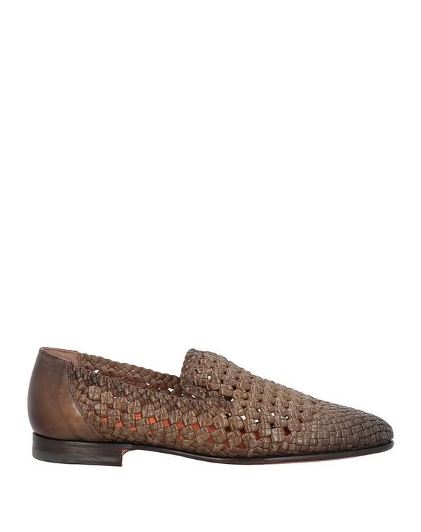 サントーニ メンズ シューズ スリッポン・ローファー SANTONI モカシン Brown ブラウン