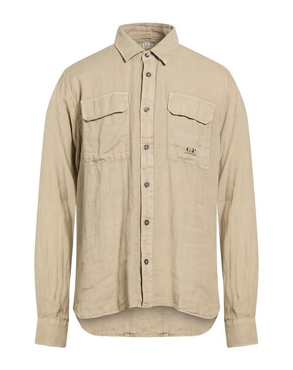 シーピーカンパニー メンズ トップス シャツ CP COMPANY リネンシャツ Khaki カーキ