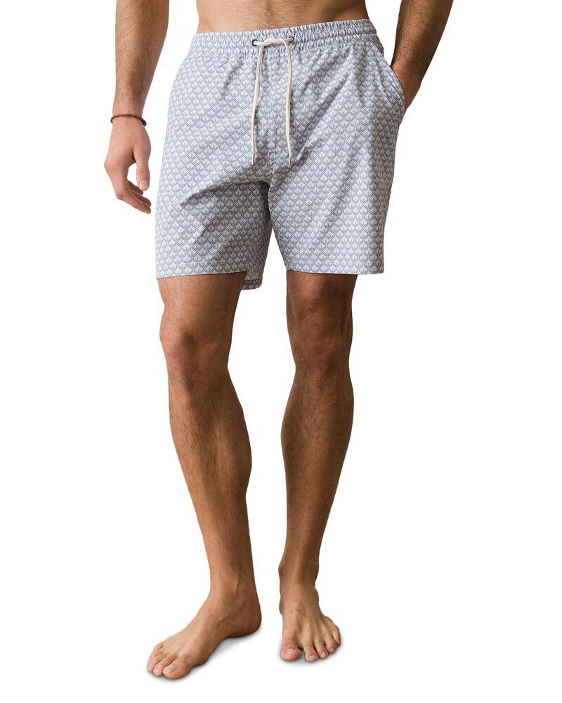 マリーン レイヤー メンズ 水着 ハーフパンツ・ショーツ ショートパンツ Marine Layer 5 Aloe Sport Swim Shorts Light Blue Agave Print ブル