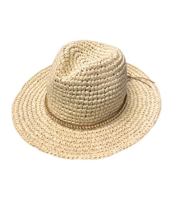マーカスアドレール レディース アクセサリー 帽子 Marcus Adler Straw Panama Hat Natural