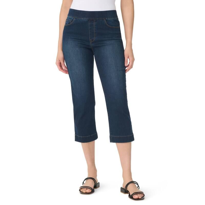 グロリアバンデービルト レディース ボトムス カジュアルパンツ キャップ Womens Gloria Vanderbilt Amanda PullOn Capri Pants Parker