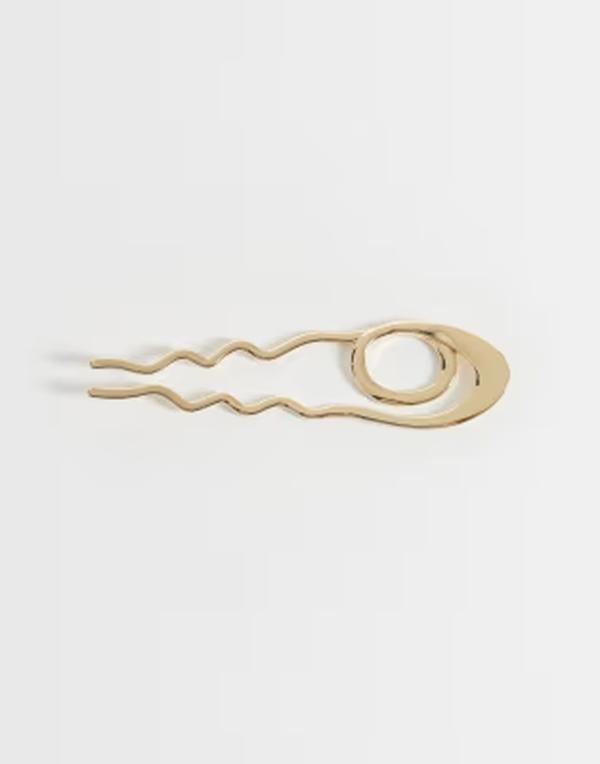 リクレイム ヴィンテージ レディース アクセサリー Reclaimed Vintage hair pin with twist detail tone Gold ゴールド