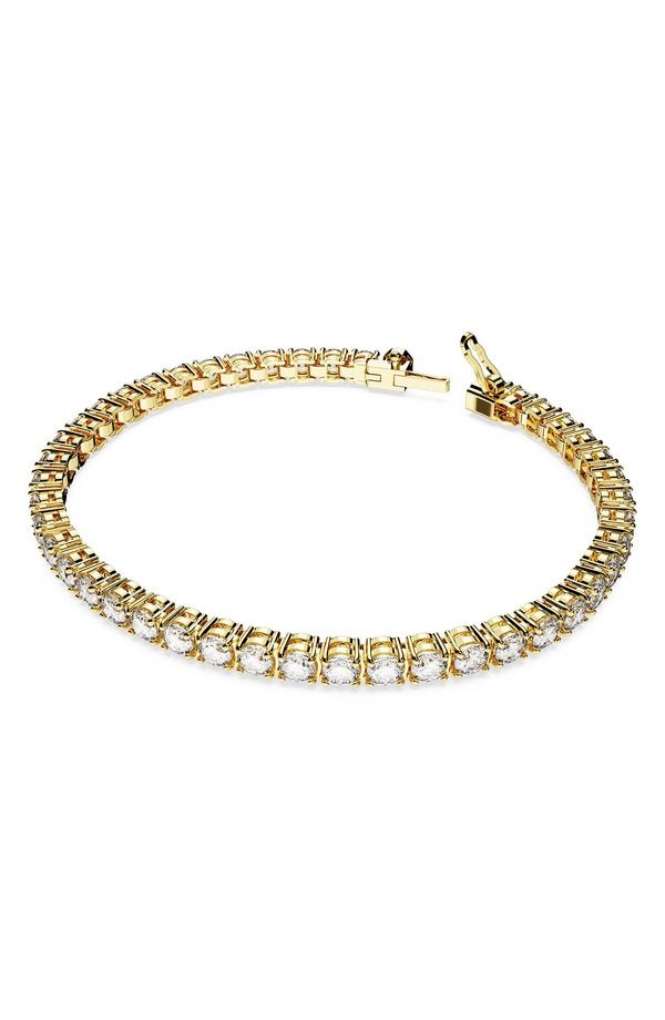 スワロフスキー レディース アクセサリー ブレスレット・バングル・アンクレット Swarovski Re Matrix Tennis Bracelet Gold ゴールド