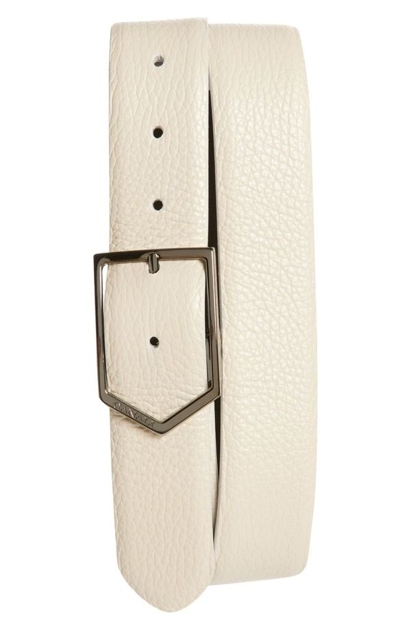 カナーリ メンズ アクセサリー ベルト レザー Canali Tumbled Calfskin Leather Belt Light Beige ベージュ