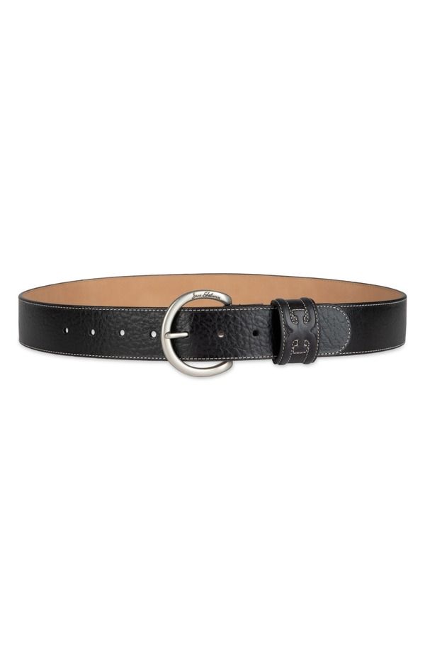 サムエデルマン レディース アクセサリー ベルト Sam Edelman Rounded Buckle Belt Black Croc ブラック