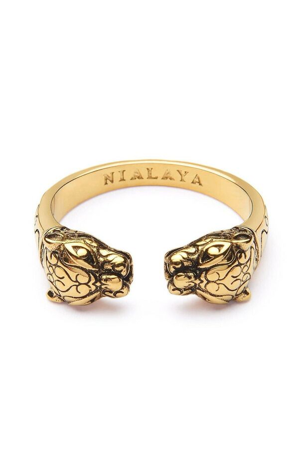 ナイアヤラ メンズ アクセサリー 指輪 Nialaya Gold Pantheringold ゴールド