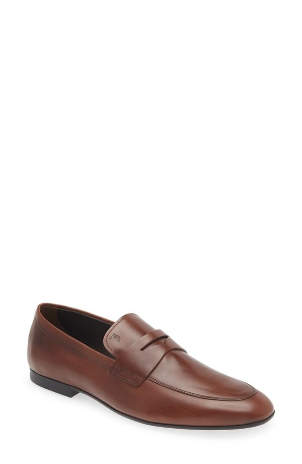 トッズ メンズ シューズ スリッポン・ローファー Tods Apron Toe Loafer Teak