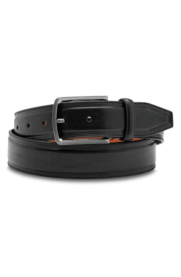 ボスカ メンズ アクセサリー ベルト レザー Bosca Sorento Leather Belt Black ブラック