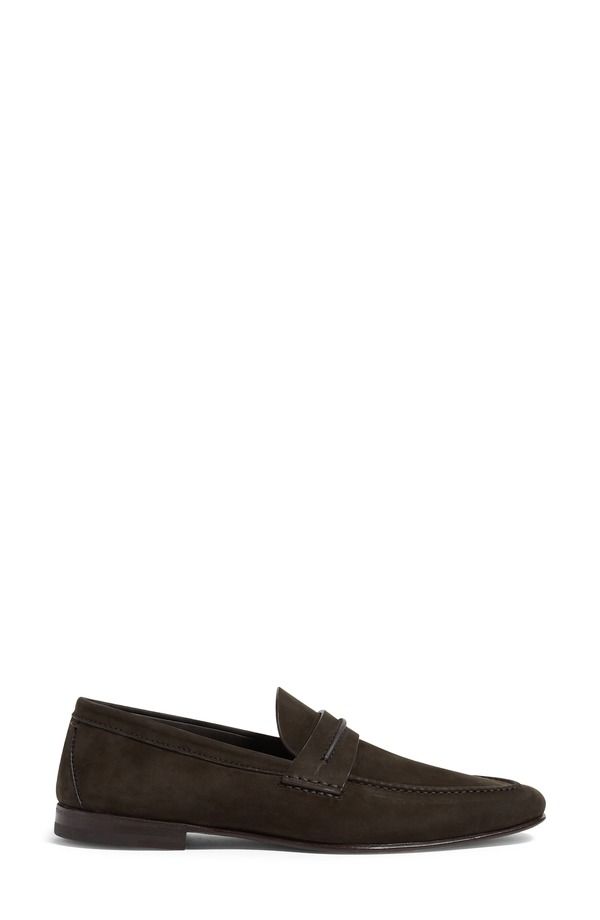 ゼニア メンズ シューズ スリッポン・ローファー ZEGNA Dark Brown Secondskin Loafer Medium Brown Solid ブラウン 249,400円