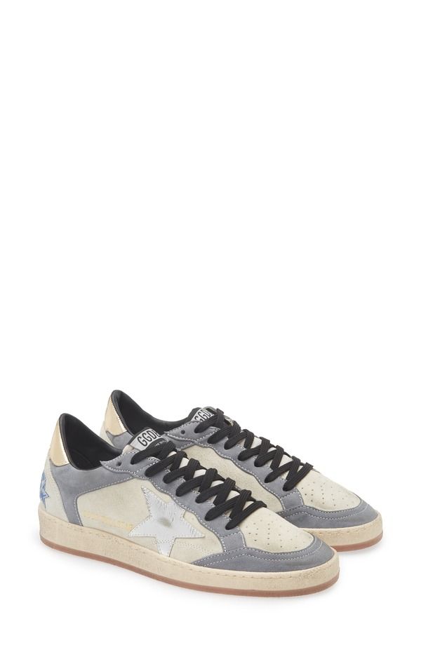 ゴールデングース メンズ シューズ スニーカー Golden Goose Ball Star Sneaker Grey Denim Silver Gold グレー