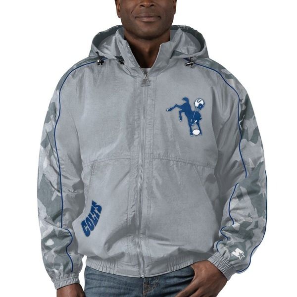 スターター メンズ アウター ジャケット・ブルゾン Menstarter Gray Indianapolis Colts Thursday Night Gridiron Throwback FullZ 40,820円