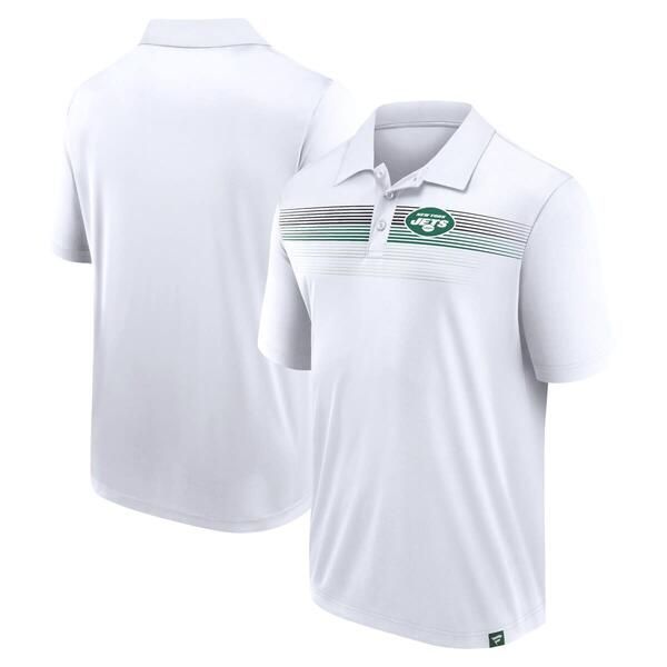 ファナティクス メンズ トップス シャツ Mens Fanatics Branded White New York Jets Victory For Us Interlock Polo White ホ