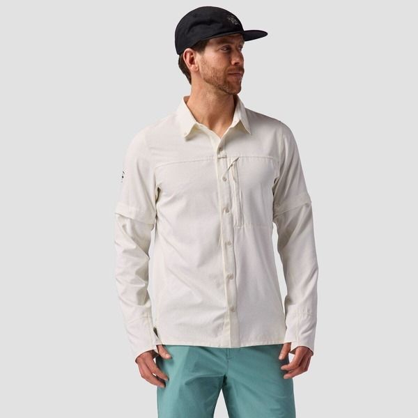 バックカントリー メンズ トップス シャツ Backcountry Tahoe Woven Convertible SnapUp Shirt Mens Egret 22,485円
