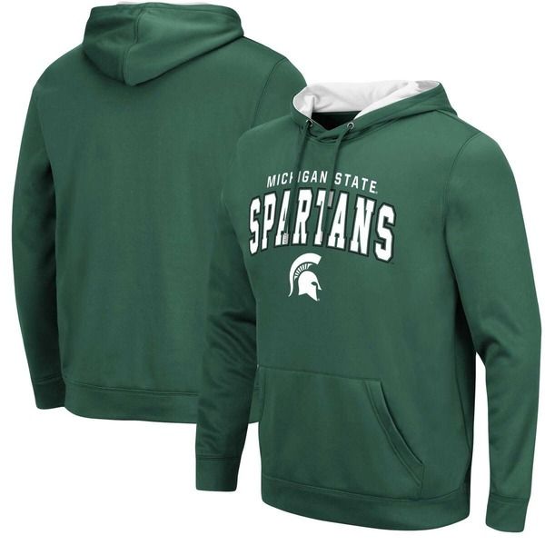コロシアム メンズ トップス Tシャツ パーカー Mens Colosseum Green Michigan State Spartans ResistancePullover Hoodie Gree