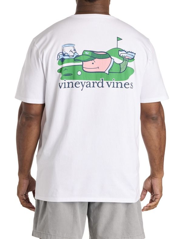 ヴァインヤードヴァインズ メンズ トップス Tシャツ トール グラフィック vineyard vines Big Tall Golfer Whale Graphic PocketShirt White