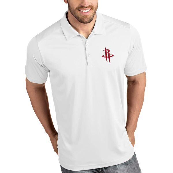 アンティグア メンズ トップス シャツ Mens Antigua White Houston Rockets Tribute Polo White ホワイト