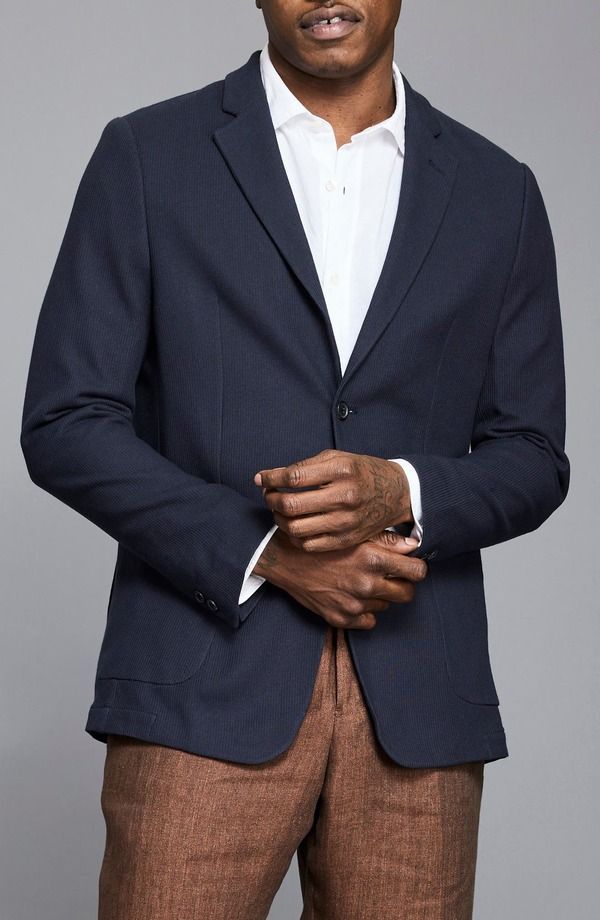 ビリーレイド メンズ アウター ジャケット・ブルゾン コート ニット Billy Reid Giles Knit Sport Coat Navy ネイビー