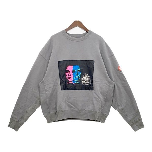 C.E シーイー スウェット トレーナー クルーネック WASHED AFTER EFFECT CREW NECK CES24CS03 メンズ Lサイズ グレー トップス DM19950■