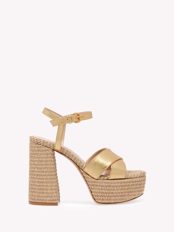ジャンヴィト ロッシ レディース シューズ サンダル Gianvito Rossi Bebe Sandals Metallic Gold ゴールド