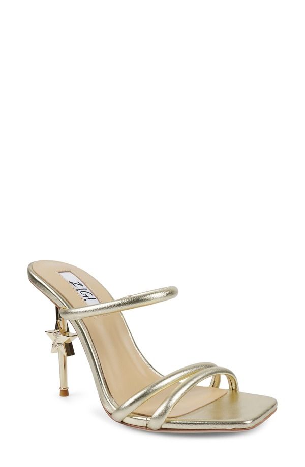 ジジ レディース シューズ ヒール サンダル ZIGI Strappy Stiletto Sandal Gold Leather ゴールド 65,890円