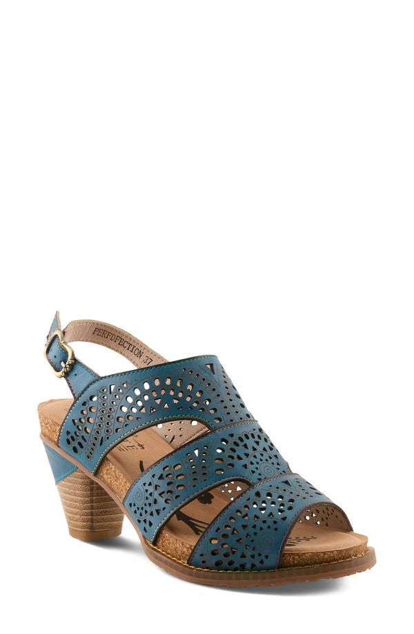 スプリングステップ レディース シューズ ヒール サンダル LArtiste by Spring Steperfdfection Slingback Sandal Blue ブルー