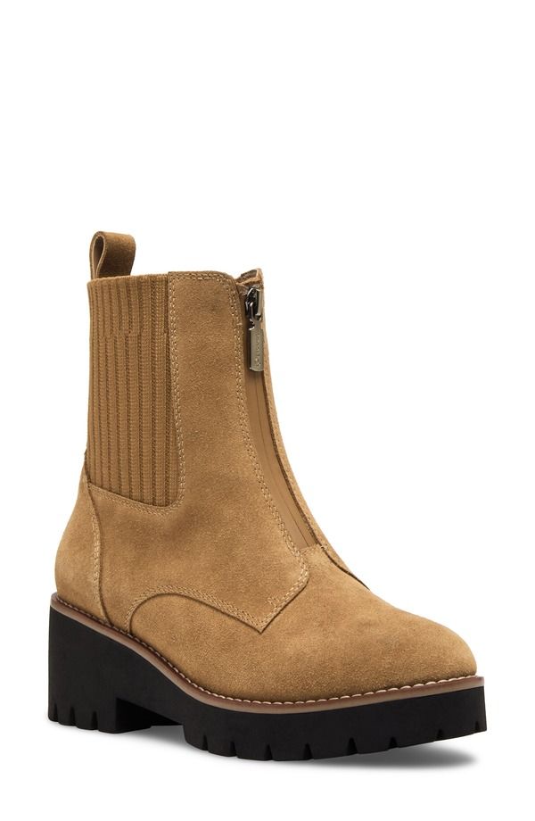 ブロンド レディース シューズ ブーツ・レインブーツ Blondo Demaria Waterproof Bootie Cognac Suede