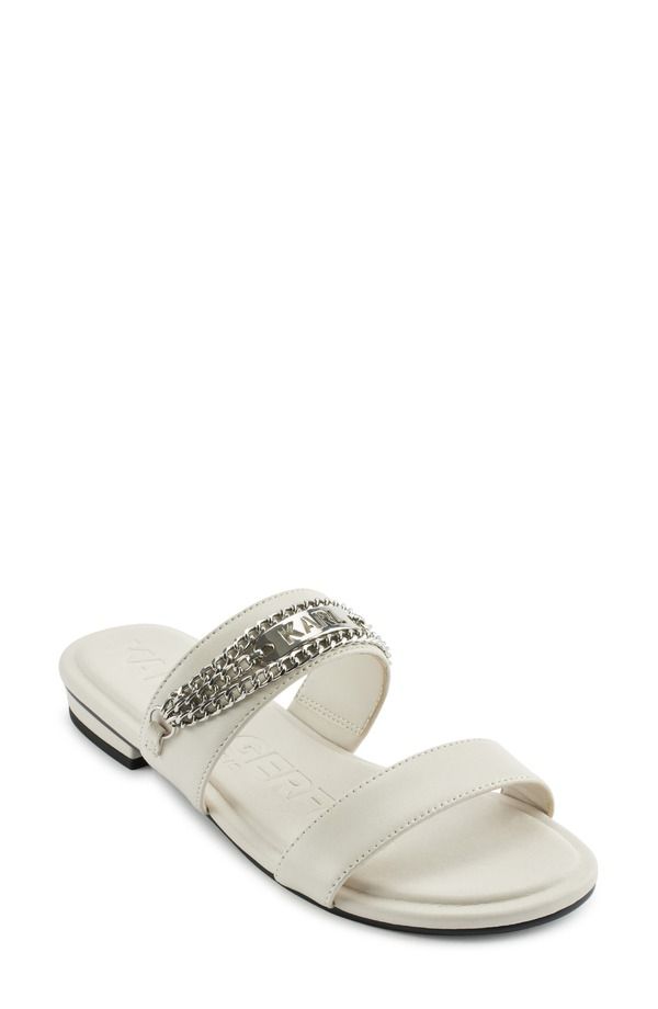 カール ラガーフェルド レディース シューズ サンダル KARLAGERFELD PARIS Canne Two Strap Sandal Soft White ホワイト