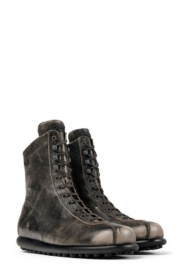 カンペール レディース シューズ ブーツ・レインブーツ Camper Ariel Boxing Boot Black ブラック