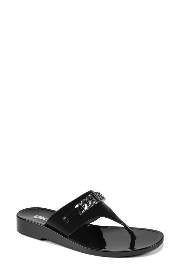 ダナ キャラン ニューヨーク レディース シューズ サンダル DKNY Vasi Sandal Black ブラック