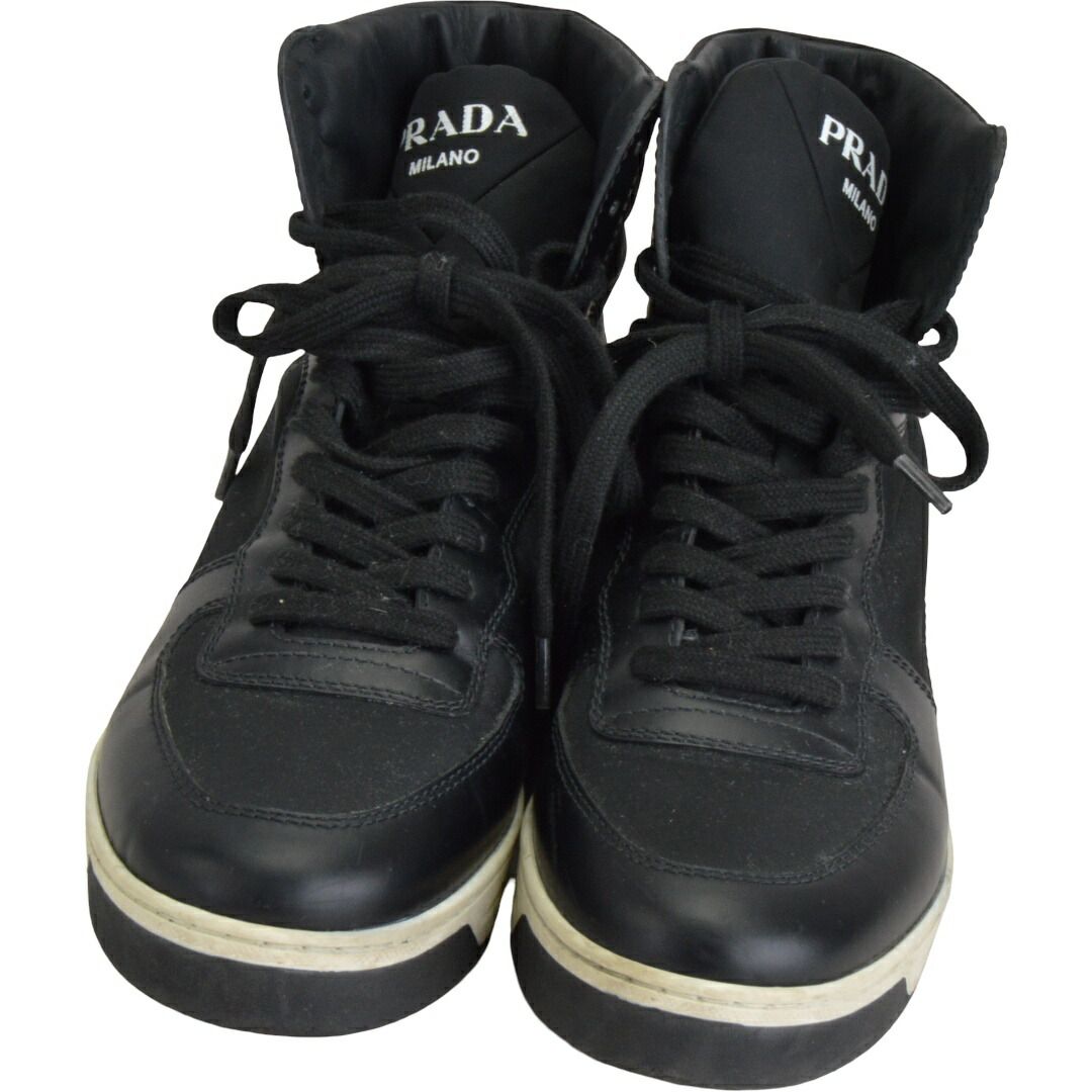 プラダ PRADA Re-Nylon トライアングルロゴ ハイカットスニーカー