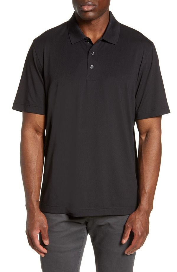 カッターアンドバック メンズ トップス シャツ Cutter Buck Polo Black ブラック