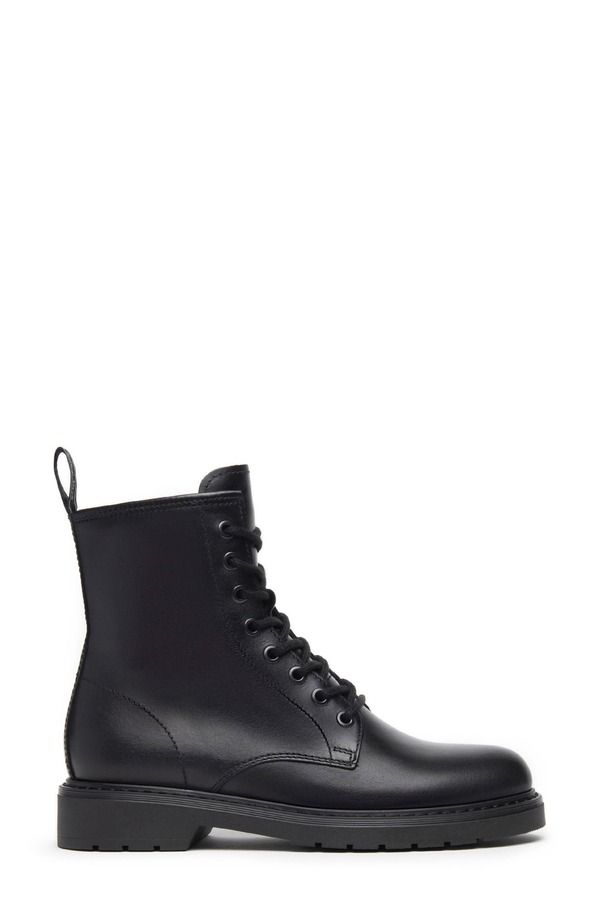 ネーロ ジャルディーニ レディース シューズ ブーツ・レインブーツ NeroGiardini Faux Fur Lined Combat Boot Black ブラック 55,440円