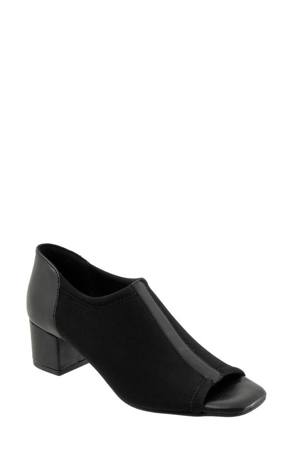 トロッターズ レディース シューズ ヒール Trotters Lennon Peep Toe Block Heel Pump Black ブラック