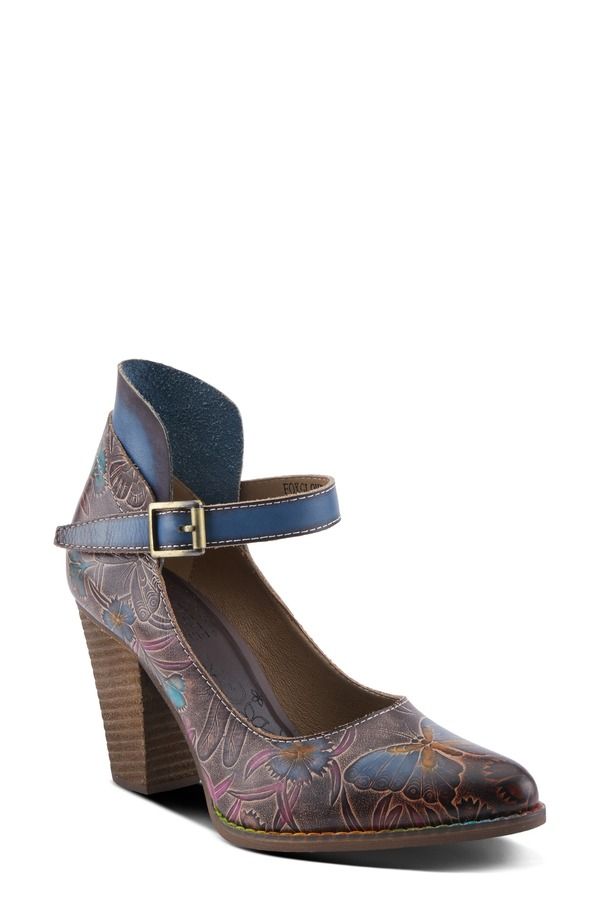 スプリングステップ レディース シューズ ヒール アンクル LArtiste by Spring Step Foxglove Ankle Strapump Chocolate Multi チョコレート