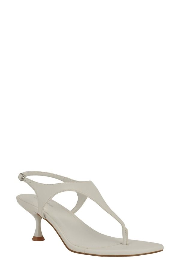 カルバンクライン レディース シューズ ヒール サンダル アンクル Calvin Klein Portiankle Strap Sandal White ホワイト 16,860円