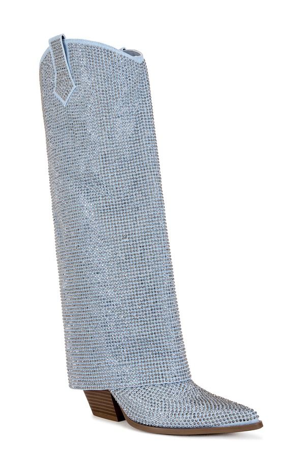 アザレア ワン レディース シューズ ブーツ・レインブーツ デニム AZALEA WANG Banian Denim Knee High Boot Denim デニム