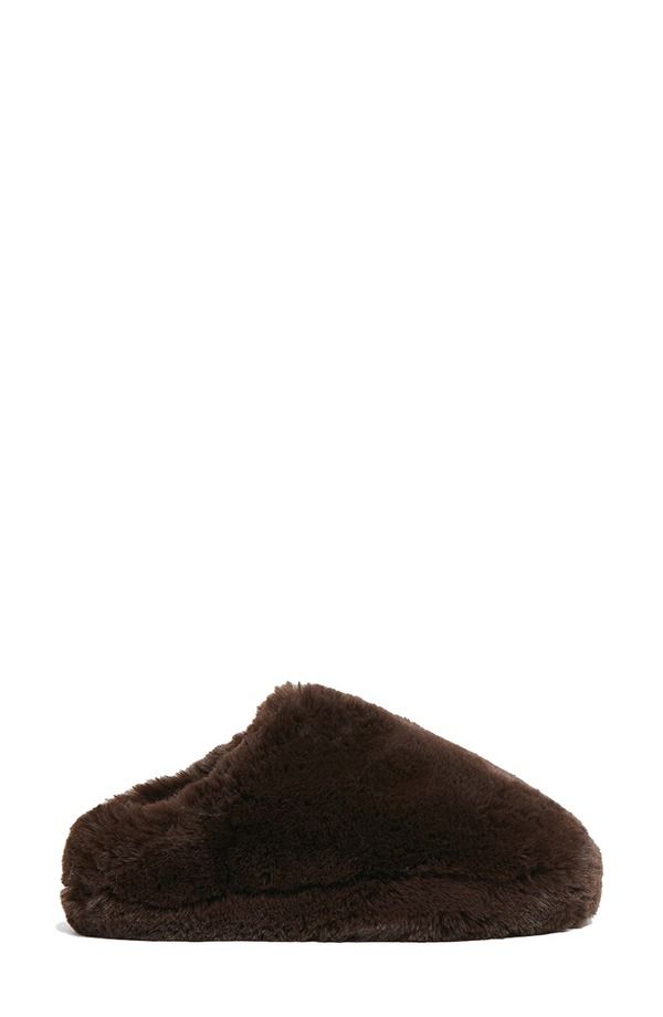 アパリス レディース シューズ サンダル Apparis Misha Faux Fur Slipper Espresso