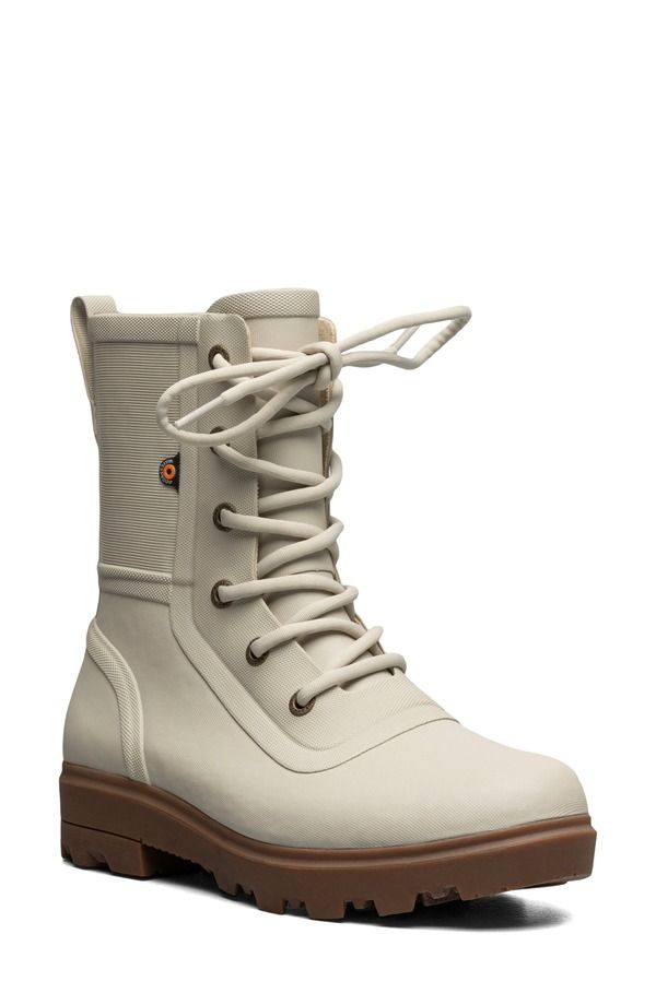 ボグス レディース シューズ ブーツ・レインブーツ レース Bogs Holly Waterproof LaceUp Rain Boot Oatmeal オートミール