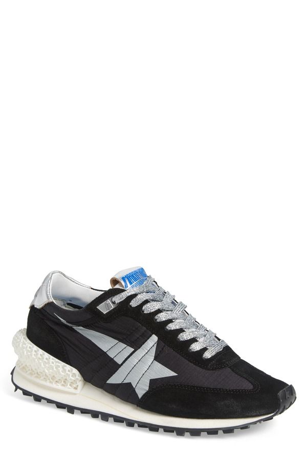 ゴールデングース レディース シューズ スニーカー Golden Goose Marathon Sneaker Black Silver ブラック