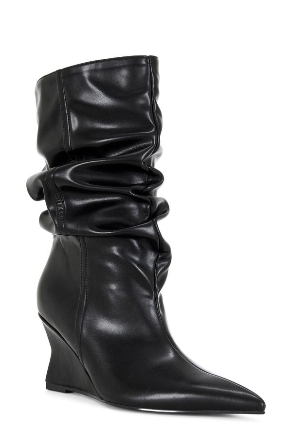 アザレア ワン レディース シューズ ブーツ・レインブーツ AZALEA WANG Asaf Slouch Shaft Bootie Black ブラック