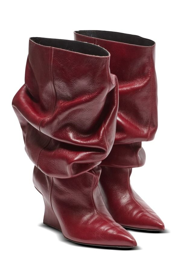 バルマン レディース シューズ ブーツ・レインブーツ アンクル Balmain Wedge Ankle Boots Brown ブラウン