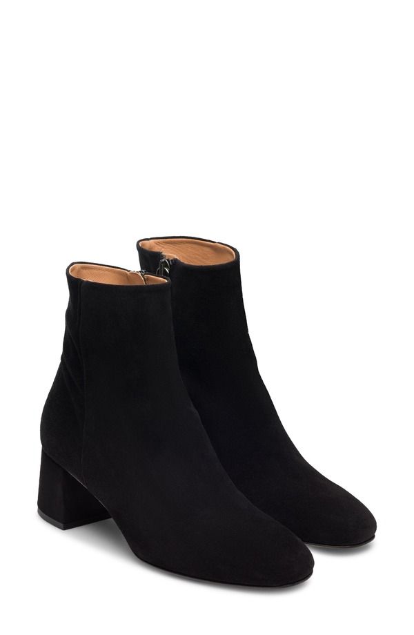 マグナーニ レディース シューズ ブーツ・レインブーツ ヒール Magnanni Arlyne Block Heel Bootie Black Suede ブラック