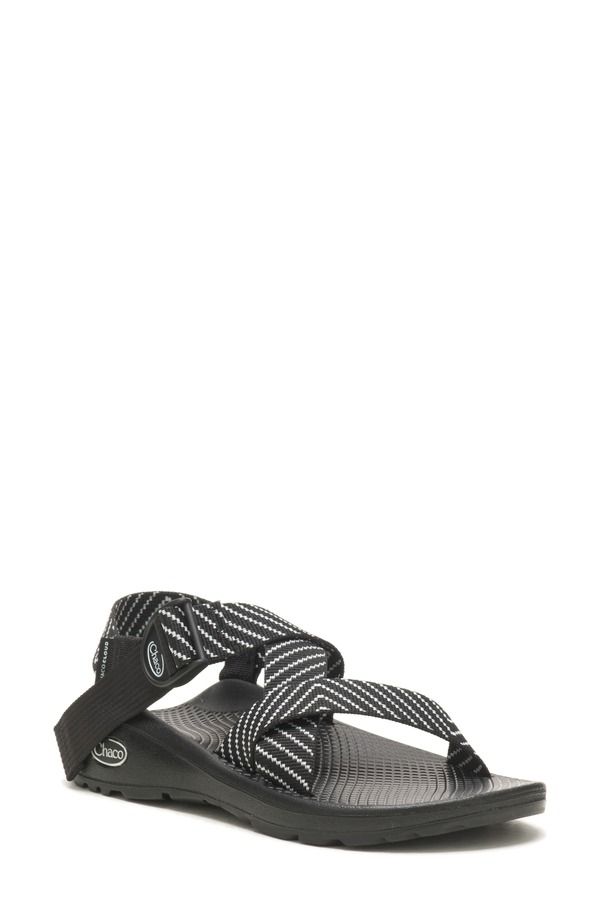 チャコ レディース シューズ サンダル Chaco Mega Z Cloud Sandal Vibin Black White ホワイト