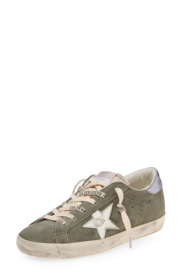 ゴールデングース レディース シューズ スニーカー Golden Goose SuperStar Low Top Sneaker Green Lilla White ホワイト