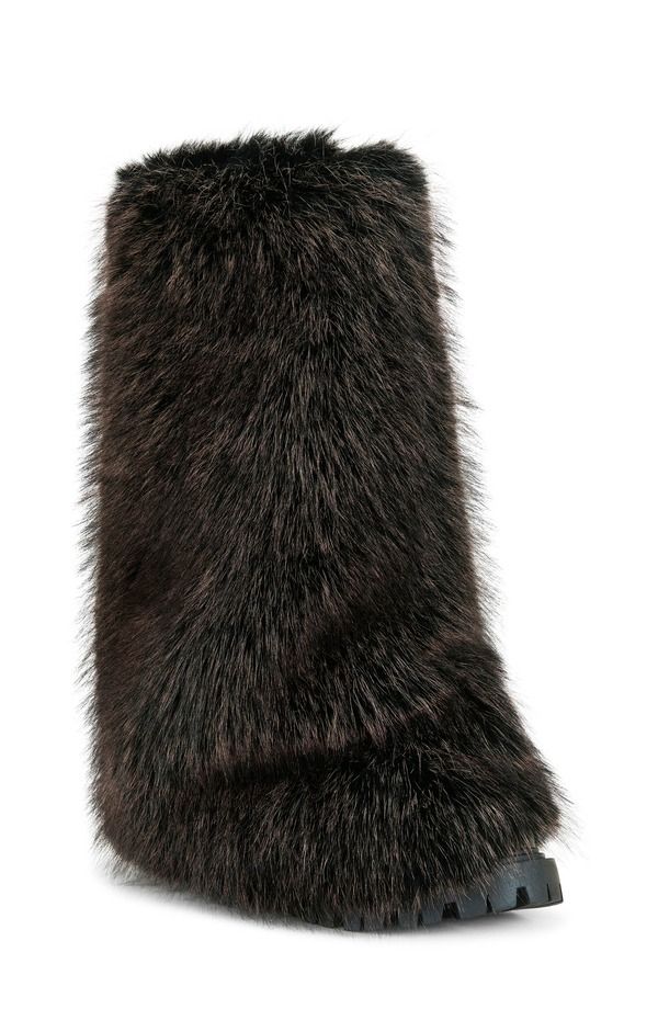 アザレア ワン レディース シューズ ブーツ・レインブーツ AZALEA WANG Lisboa Cuffed Faux Fur Bootie Brown ブラウン
