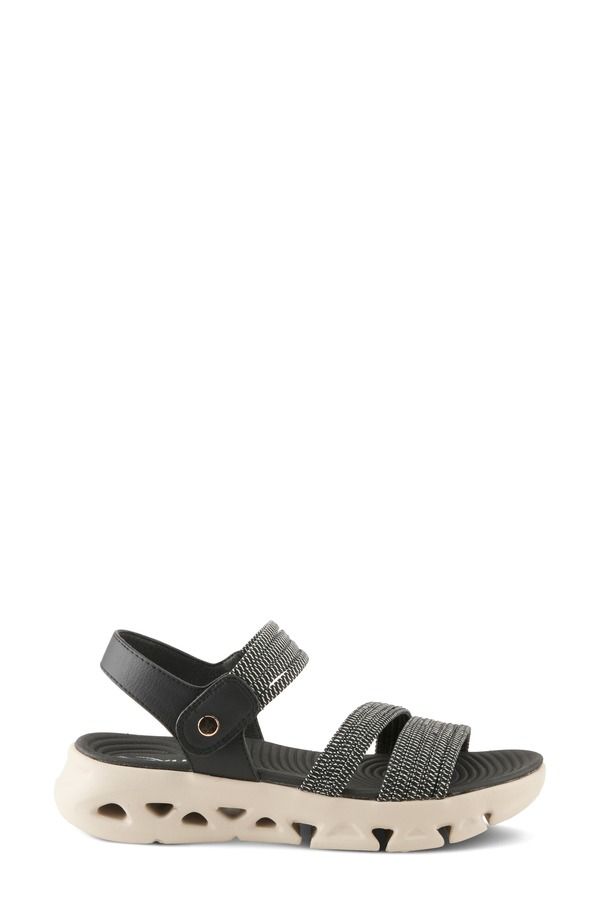 フレクサス レディース シューズ サンダル プラットフォーム Flexus by Spring Step Garlina Platform Wedge Sandal Black ブラック