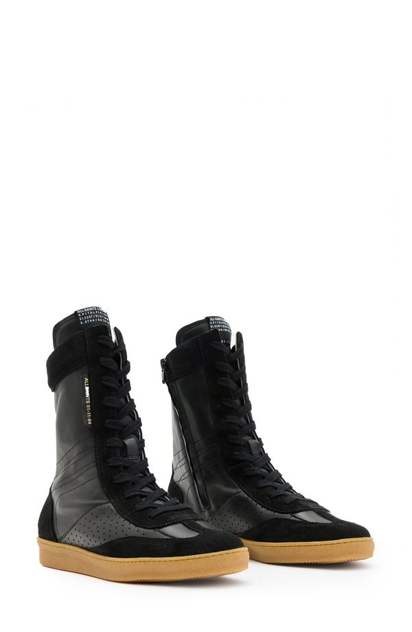 オールセインツ レディース シューズ ブーツ・レインブーツ スニーカー AllSaints Louise High Top Sneaker Black ブラック