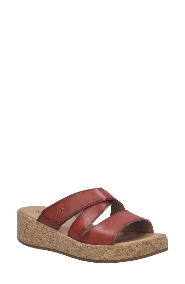 ジョセフセイベル レディース シューズ サンダル プラットフォーム Josef Seibel Evita 04 Platform Wedge Slide Sandal Hibiscus